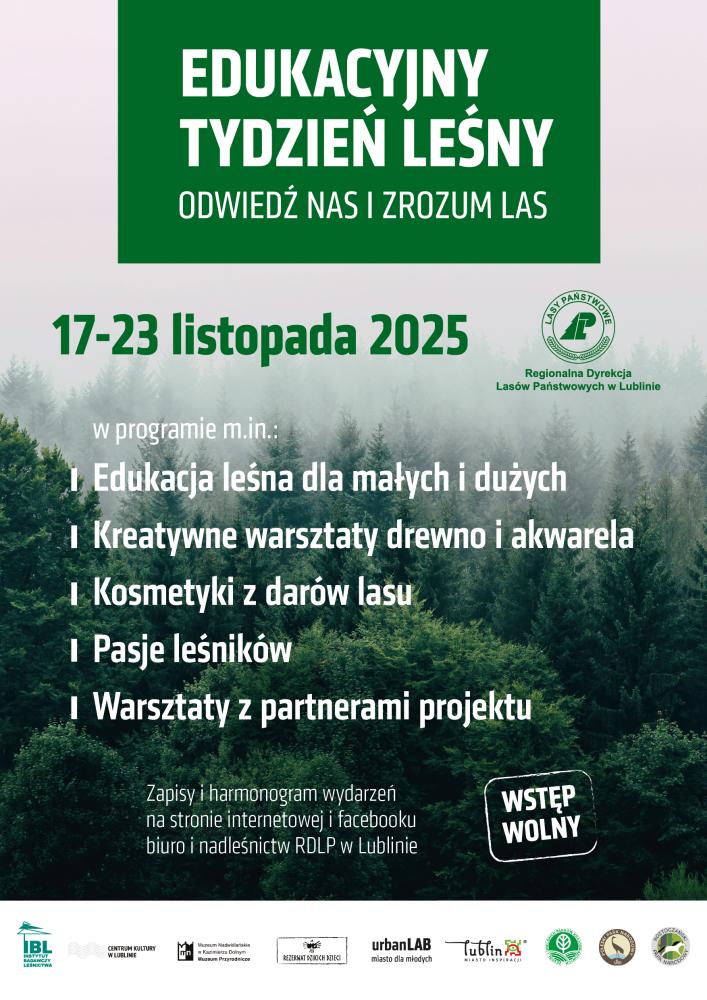 Edukacyjny Tydzień Leśny - plakat